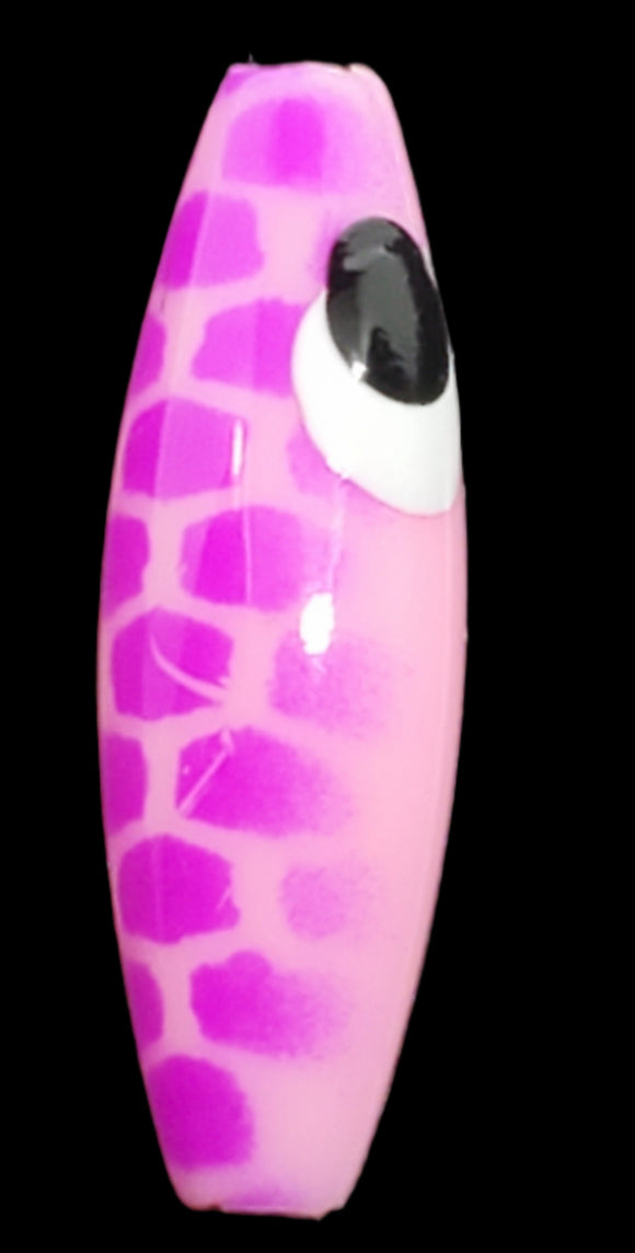 Pink Violet Scale Minnow Bead 10 per pk