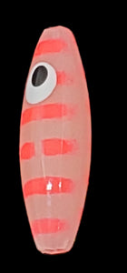 Red Tiger Glow Minnow Beads 10 per pk